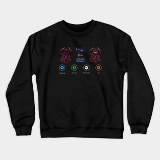 Synthesizer Screen: Sequencer Crewneck Sweatshirt